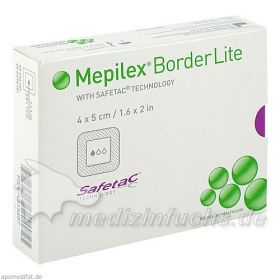 MEPILEX BORDER LITE 4x5cm STERIL, 10 ST  – PZN 1018597 из Германии