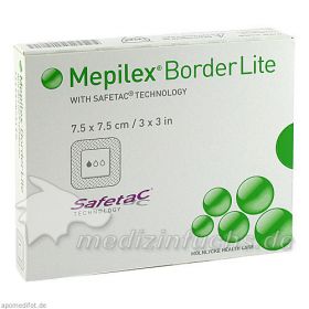 MEPILEX BORDER LITE 7.5x7.5cm STERIL, 5 ST – PZN 1018634 из Германии
