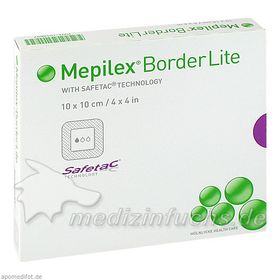 MEPILEX BORDER LITE 10x10cm STERIL, 5 ST  – PZN 1018657 из Германии