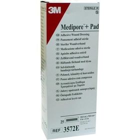 Medipore plus Pad steriler Wundverband 3572E 10x30, 25 ST – PZN 1603309 из Германии