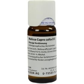 MELISSA CUPR CUL D 3, 50 ML – PZN 1613928 из Германии