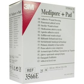 Medipore plus Pad steriler Wundverband 3566E, 25 ST – PZN 1681203 из Германии