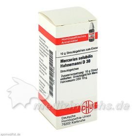 MERCURIUS SOLUB HAHNEM D30, 10 G – PZN 1779155 из Германии
