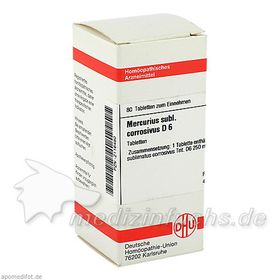 MERCURIUS SUBL CORR D 6, 80 ST – PZN 2116480 из Германии