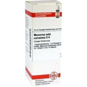 MERCURIUS SUBL CORR D 6, 20 ML – PZN 2618106 из Германии