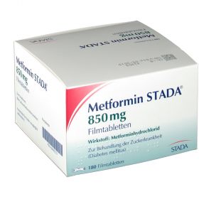 Metformin HEXAL 850mg Filmtabletten, 180 ST – PZN 2937544 из Германии