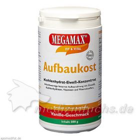 MEGAMAX Aufbaukost Vanille, 500 G – PZN 3246523 из Германии