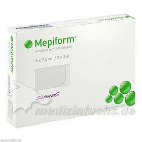 MEPIFORM 5cmx7.5cm Verband, 5 ST – PZN 4040456 из Германии