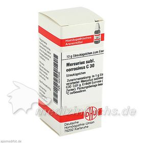 MERCURIUS SUBL CORR C 30, 10 G – PZN 4227545 из Германии