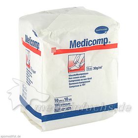 MEDICOMP UNSTERIL 10X10CM, 100 ST – PZN 4783855 из Германии