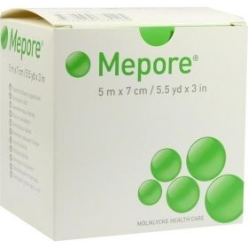 MEPORE WUNDVERBAND 5MX7CM UNSTERIL ROLLE, 1 ST – PZN 5139820 из Германии