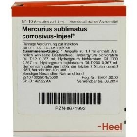 MERCURIUS SUBL CORR INJ, 10 ST – PZN 671993 из Германии