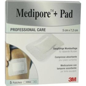 Medipore +Pad 3M 5.0 cm x 7.2 cm, 5 ST – PZN 7194792 из Германии