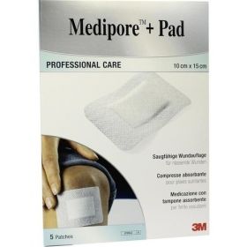Medipore + Pad 3M 10.0 cm x 15.0 cm, 5 ST – PZN 7194817 из Германии