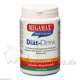 MEGAMAX DIÄT DRINK Schoko, 425 G – PZN 7577659 из Германии