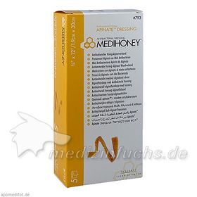 Medihoney Apinate Honig-Alginatverband 1.9x30cm, 5 ST – PZN 7617755 из Германии