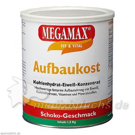 MEGAMAX Aufbaukost Schoko, 1.5 KG – PZN 815564 из Германии