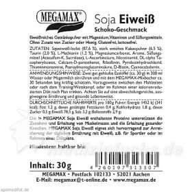 MEGAMAX Soja Eiweiss Schoko, 30 G – PZN 9221228 из Германии