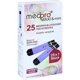 medpro MAXI & mini Blutzucker-Teststreifen einzeln, 25X1 ST – PZN 9233303 из Германии