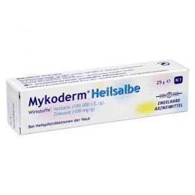 Mykoderm Heilsalbe Nystatin/Zinkoxid (25 g) – PZN 1341387 из Германии