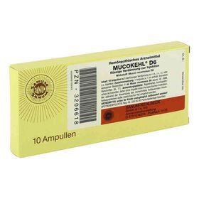 Mucokehl Ampullen D 6 (10X1 ml) – PZN 3206618 из Германии