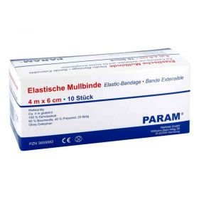 Mullbinden elastisch 6 cm ohne Cellophan  (10 stk) – PZN 3855682 из Германии