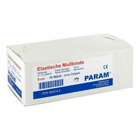 Mullbinden elastisch 8 cm ohne Cellophan  (10 stk) – PZN 3855742 из Германии
