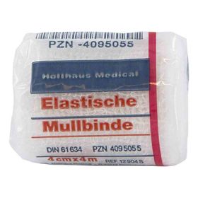 Mullbinden 4mx4cm elastisch  (1 stk) – PZN 4095055 из Германии