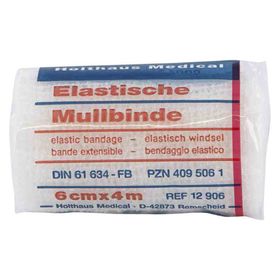 Mullbinden 4mx6cm elastisch  (1 stk) – PZN 4095061 из Германии