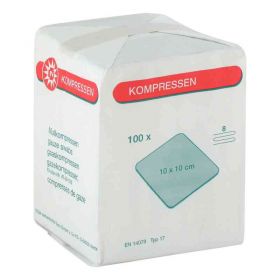 Mullkompressen 10x10cm 8-fach unsteril (100 stk) – PZN 7099674 из Германии