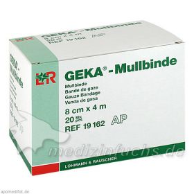 Mullbinde Geka 8cmx4m lose, 20 ST – PZN 1568524 из Германии