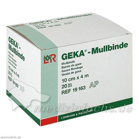 Mullbinde Geka 10cmx4m lose, 20 ST – PZN 1568530 из Германии