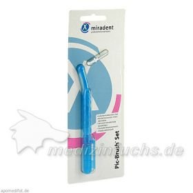 Miradent Pic-Brush Set transp.blau 1Halt+1B, 1 ST – PZN 2171935 из Германии