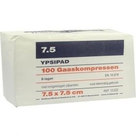 MULL UNS 8F YPSIPAD7.5X7.5, 100 ST – PZN 3262835 из Германии