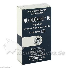 MUCEDOKEHL D 3, 10 ST  – PZN 3685665 из Германии