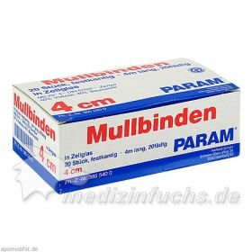 MULLBINDE 4CM M CELL, 20 ST – PZN 3855400 из Германии