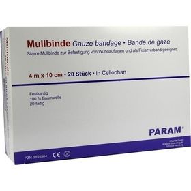 MULLBINDE 10CM M CEL, 20 ST – PZN 3855564 из Германии