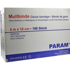 MULLBINDE 10CM O CEL, 100 ST – PZN 3855593 из Германии