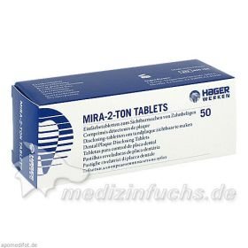 Mira 2 Ton Plaque Färbetabletten, 50 ST – PZN 4005247 из Германии