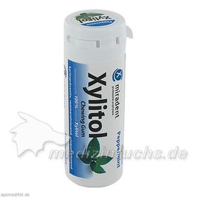 MIRADENT XYLITOL GUM MINZE, 30 ST – PZN 4302790 из Германии