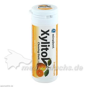 MIRADENT XYLITOL GUM FRUCHT, 30 ST – PZN 4323450 из Германии