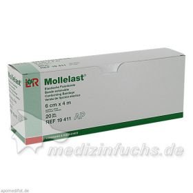MOLLELAST 6CMx4m WEISS 19411, 20 ST – PZN 4781543 из Германии