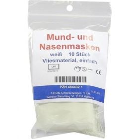 MUND U NASENMASKE WEISS, 10 ST – PZN 4844321 из Германии