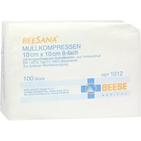 MULLKOMPR UNST 8F 10X10CM, 100 ST – PZN 4852728 из Германии