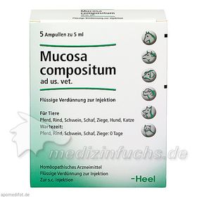 MUCOSA compositum ad us.vet.Ampullen, 5X5 ML – PZN 4871335 из Германии