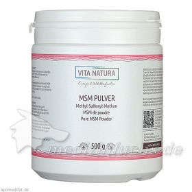 MSM Pulver Methylsulfonylmethan, 500 G – PZN 5528504 из Германии