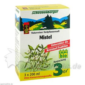 MISTEL SCHOENENBERGER HEILPFLANZENSÄFTE, 3X200 ML – PZN 700074 из Германии