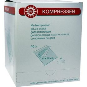 MULLKOMPRESSE 10X10CM 12FACH STERILE KOMPR PRO SET, 40X2 ST – PZN 7098605 из Германии