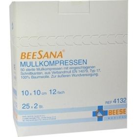 MULLKOMPRESSEN STERIL 12FACH 10X10CM, 25X2 ST – PZN 7216341 из Германии