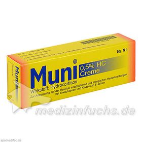 Muni 0.5% HC Creme, 5 G – PZN 7276082 из Германии